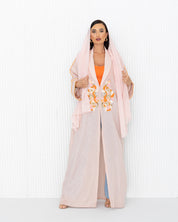 Linen tuxedo abaya.