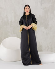 Dramatic back abaya.