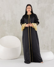 Dramatic back abaya.