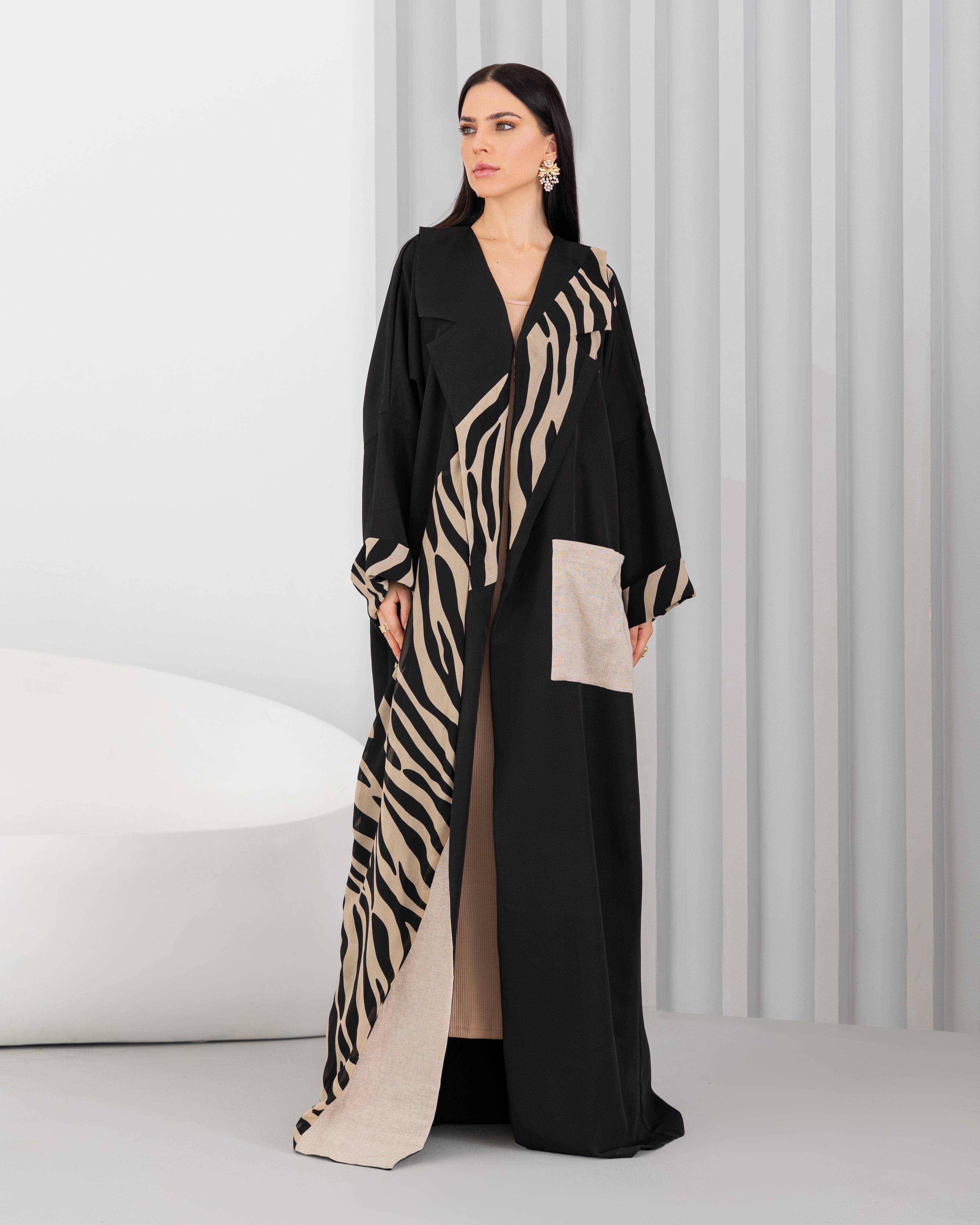 Tiger print abaya.