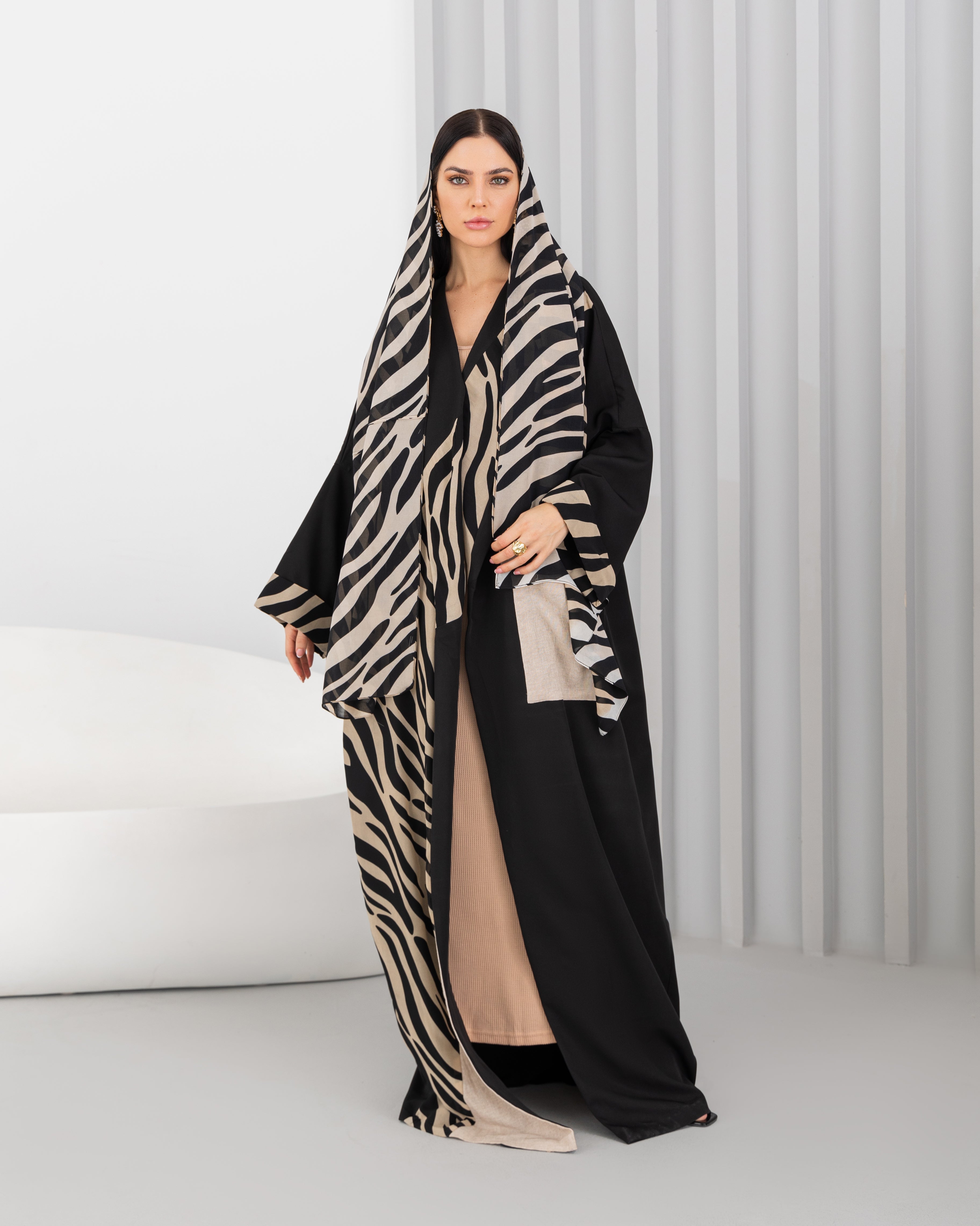 Tiger print abaya.