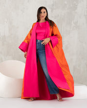 Oversized Abaya With Turn Sleeves