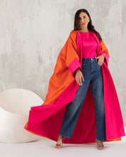 Oversized Abaya With Turn Sleeves