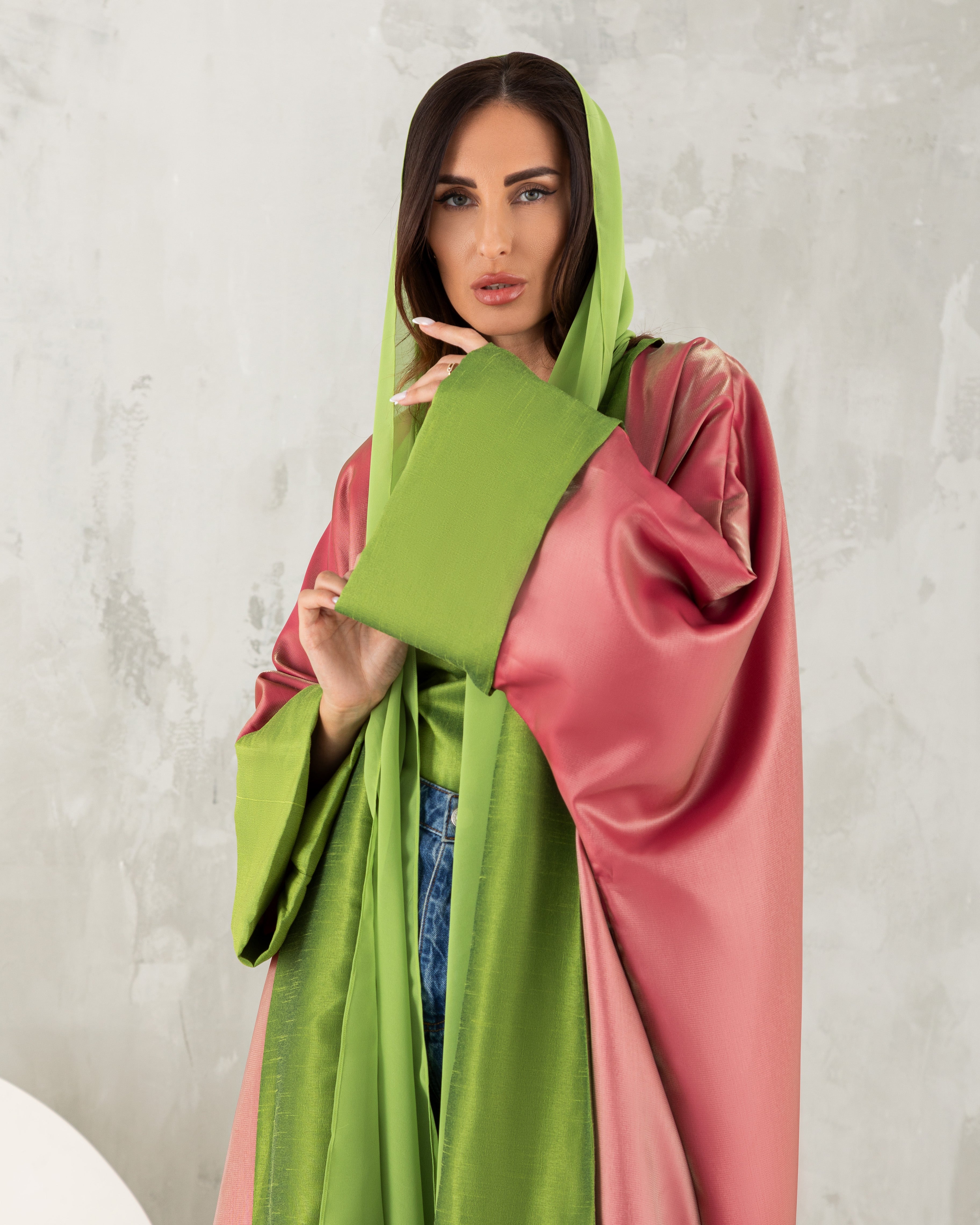 Oversized Abaya With Turn Sleeves