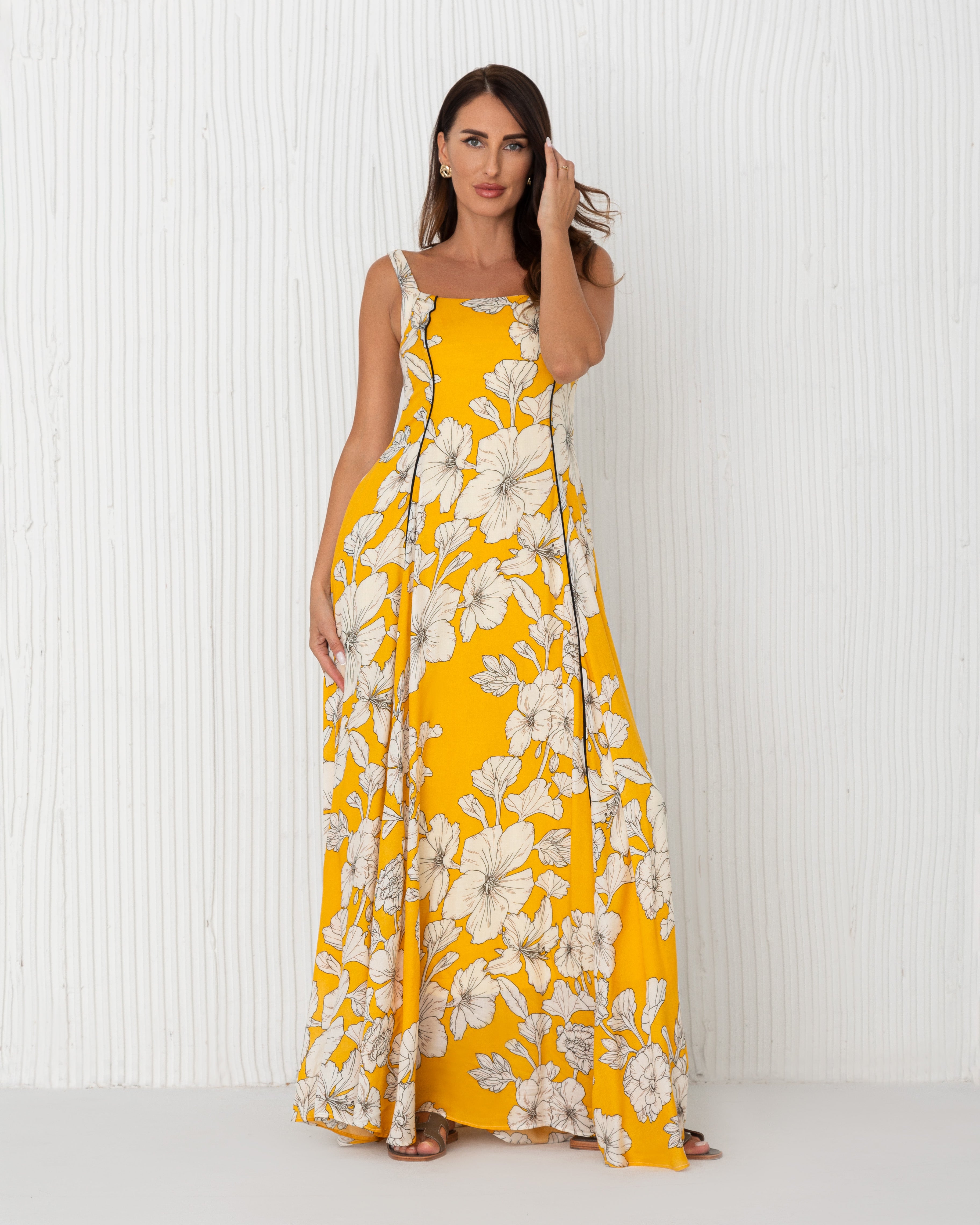 Two-Way Maxi Dress With Inner Blouse