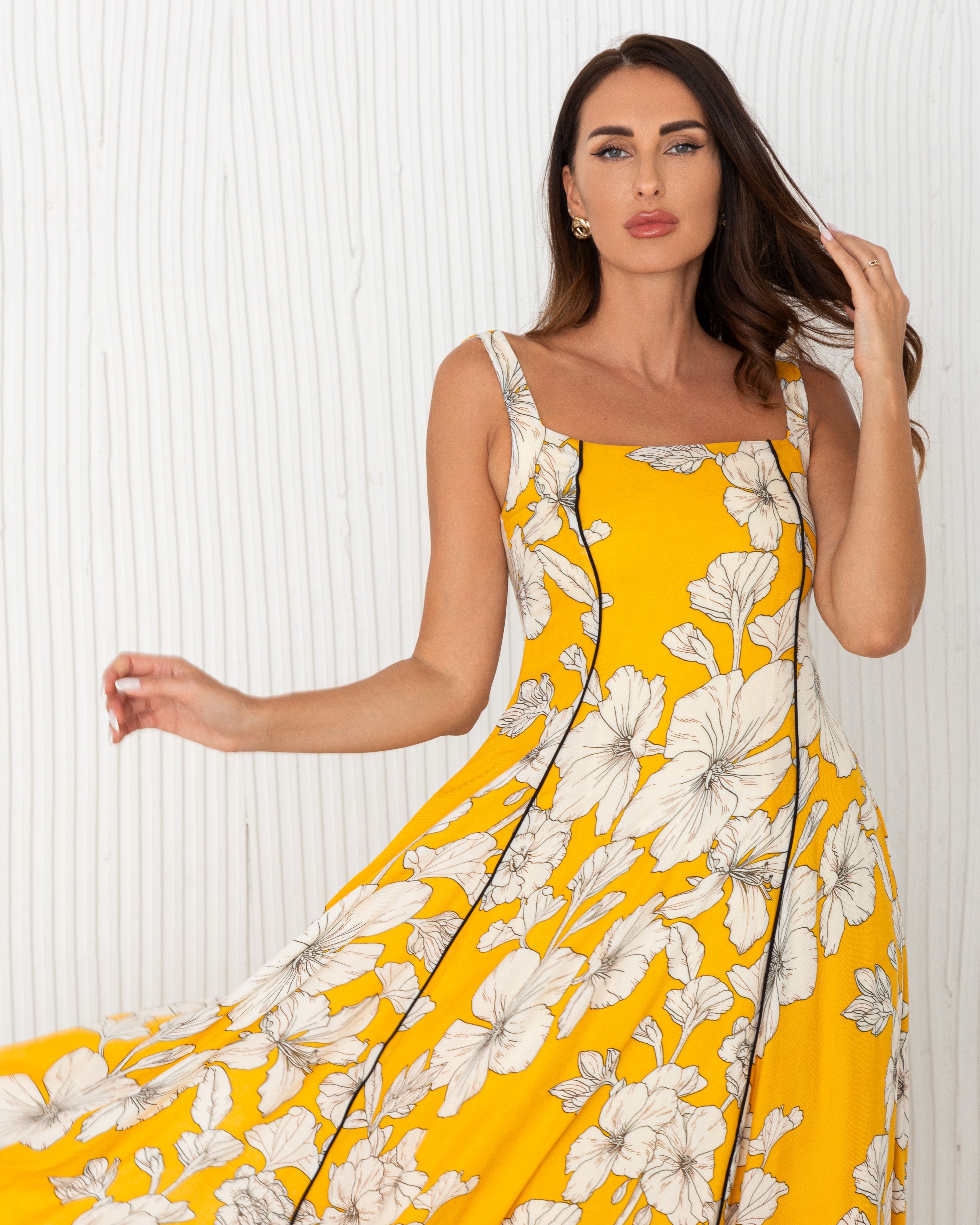 Two-Way Maxi Dress With Inner Blouse